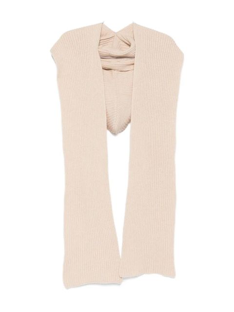 SOLOTRE scarf-detail balaclava - Neutrals