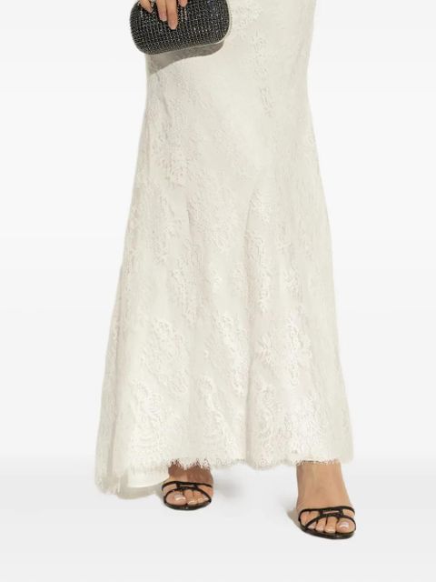 Self-Portrait lace embroidered maxi dress - White - zdjęcie produktu nr 2