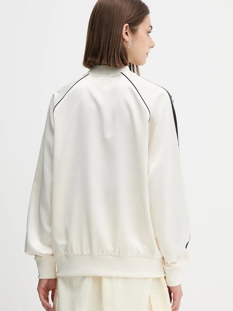 adidas Originals bluza Sst Satin Tt damska kolor beżowy z aplikacją KH1567