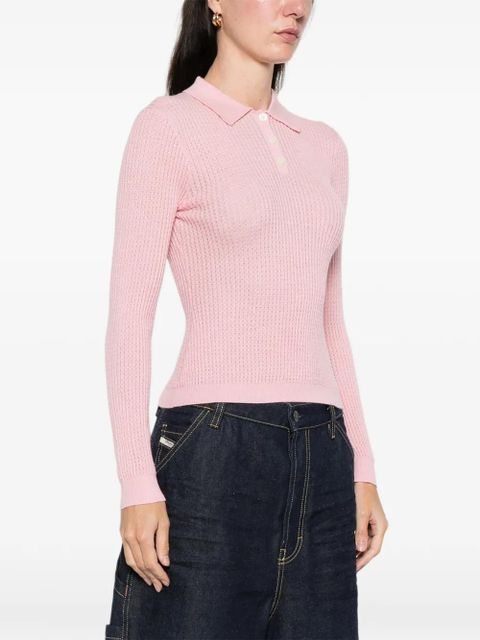 Guest In Residence long-sleeves polo top - Pink - zdjęcie produktu nr 2