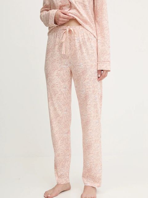 women'secret piżama bawełniana damska kolor pomarańczowy bawełniana 4852096