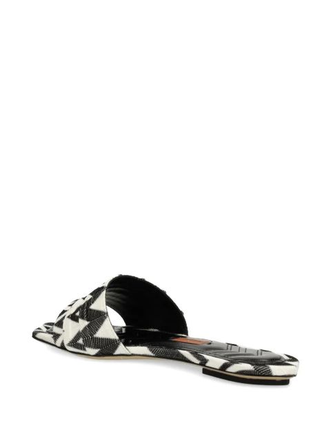 Missoni zigzag-print slides - Black