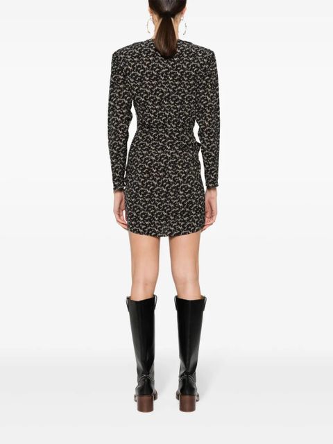 MARANT ÉTOILE Dulce abstract-print dress - Black