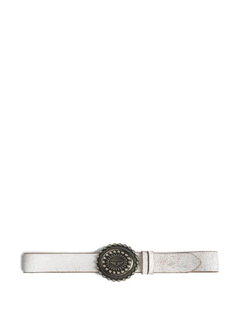 Zadig&Voltaire leather belt - WHITE - zdjęcie produktu nr 1
