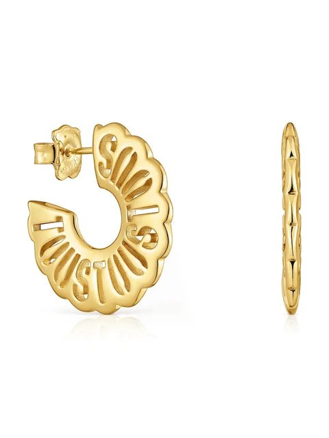 Tous kolczyki ze srebra pokrytego złotem Miranda - zdjęcie produktu nr 1