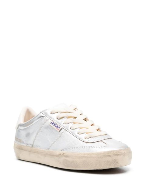 Golden Goose Soul-Star metallic leather sneakers - Silver - zdjęcie produktu nr 2