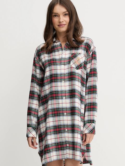 Lauren Ralph Lauren koszula nocna damska kolor beżowy ILN32457 - zdjęcie produktu nr 1