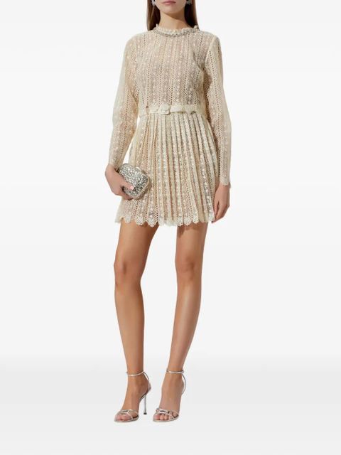 Self-Portrait lace embellished maxi dress - Neutrals - zdjęcie produktu nr 2