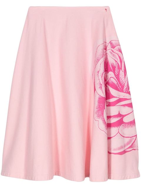 Marni floral-print cotton skirt - Pink - zdjęcie produktu nr 1