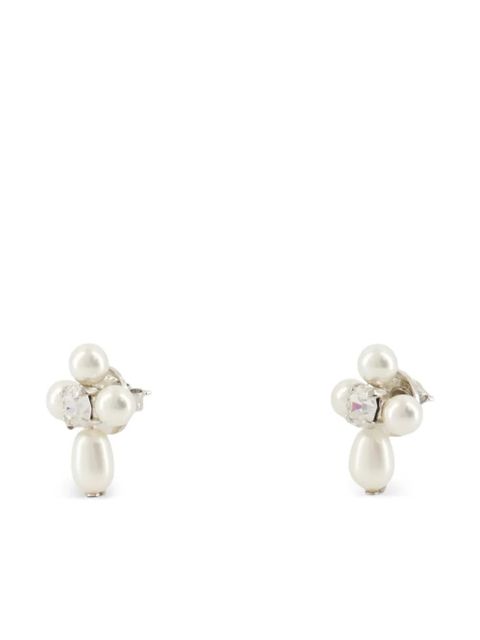 Simone Rocha pearl crystal earrings - Silver - zdjęcie produktu nr 2