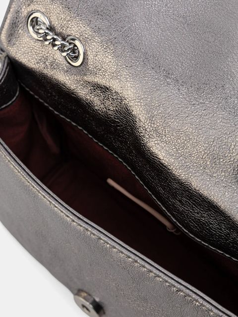 Coccinelle torebka skórzana DULSE kolor srebrny E5.SS5.52.01.01