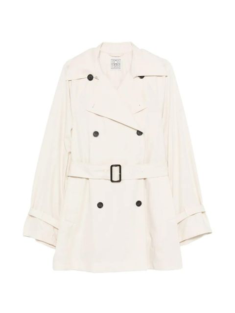 TOTEME belted double-breasted trench coat - Neutrals - zdjęcie produktu nr 1