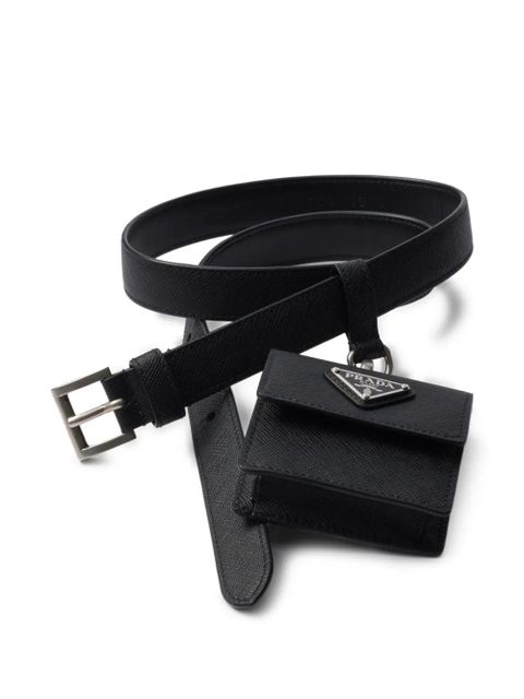 Prada Saffiano leather belt - Black - zdjęcie produktu nr 2