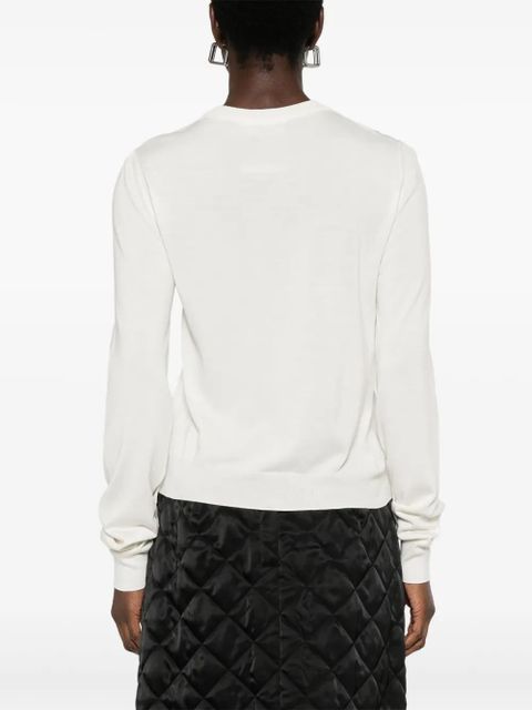Moschino fine-knit sweater - White