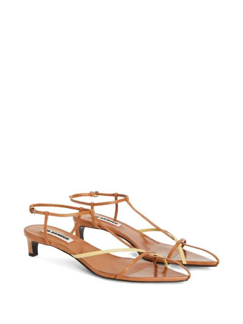 Jil Sander Cage low-heel sandals - Brown - zdjęcie produktu nr 2