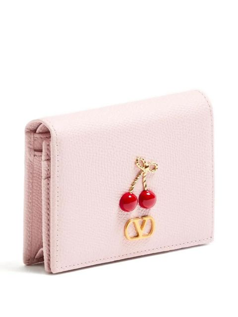 Valentino Garavani Cherryfic grained wallet - Pink
