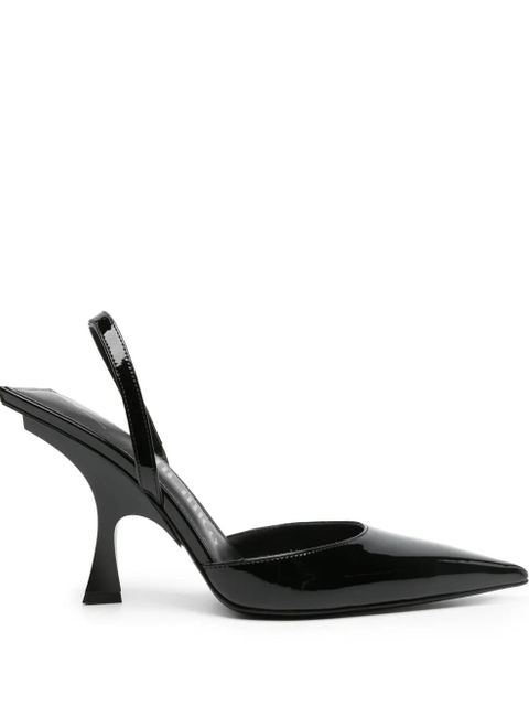 The Attico 100mm patent-finish pumps - Black - zdjęcie produktu nr 1