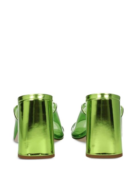 Miu Miu transparent leather heeled sandals - Green