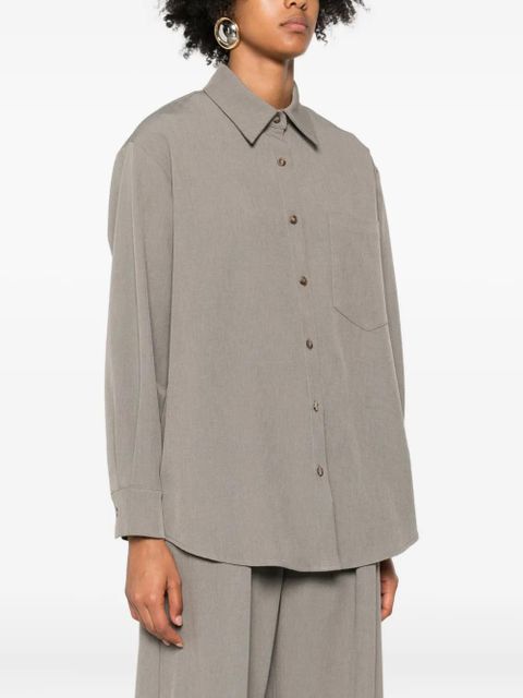 Eleh button-down cotton shirt - Grey