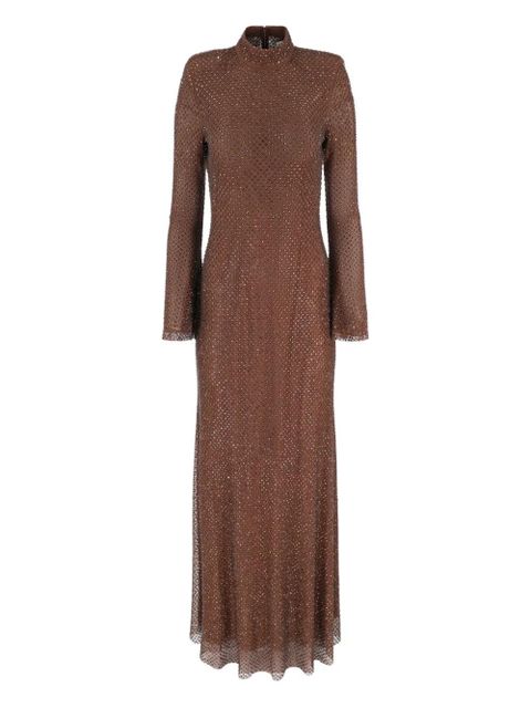 Self-Portrait rhinestone-embellished gown - Brown - zdjęcie produktu nr 1