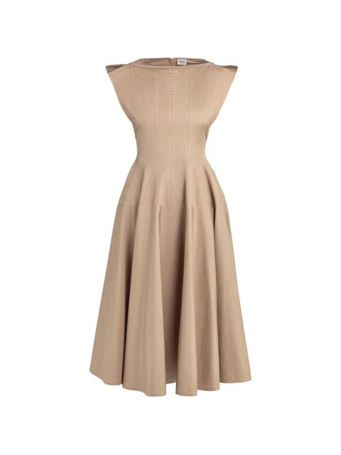 Tod's A-line sleeveless midi dress - Neutrals - zdjęcie produktu nr 1