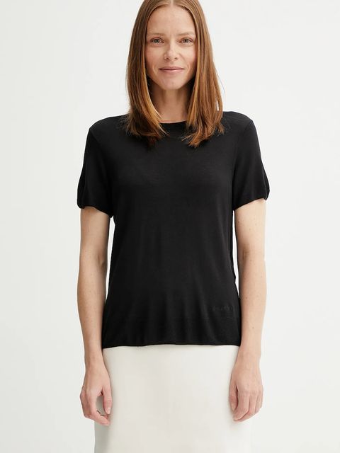 Calvin Klein t-shirt damski kolor czarny LV044A307G - zdjęcie produktu nr 1