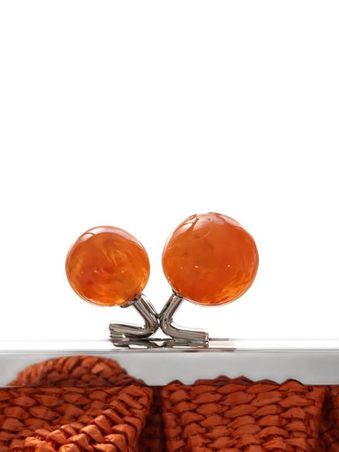 Weekend Max Mara Pasticcino interwoven clutch bag - Orange - zdjęcie produktu nr 2