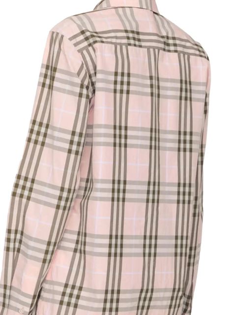 Burberry checked-pattern shirt - Pink