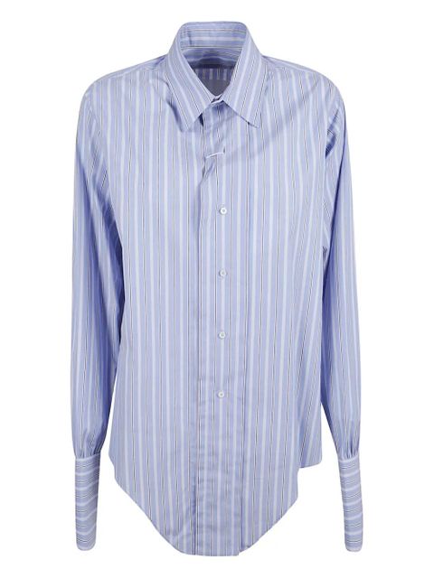 Maison Margiela striped button-down shirt - Blue - zdjęcie produktu nr 1