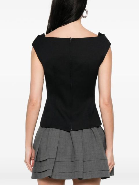 SHUSHU/TONG bow-embellishment blouse - Blue