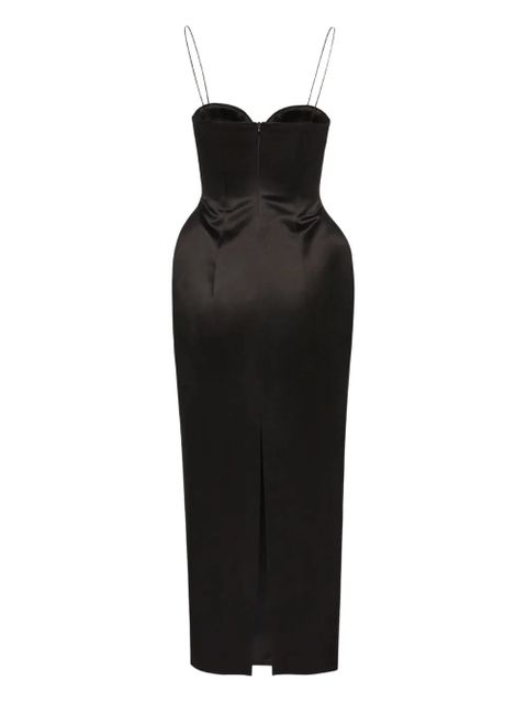 Magda Butrym sweetheart-neck silk hourglass midi dress - Black - zdjęcie produktu nr 2