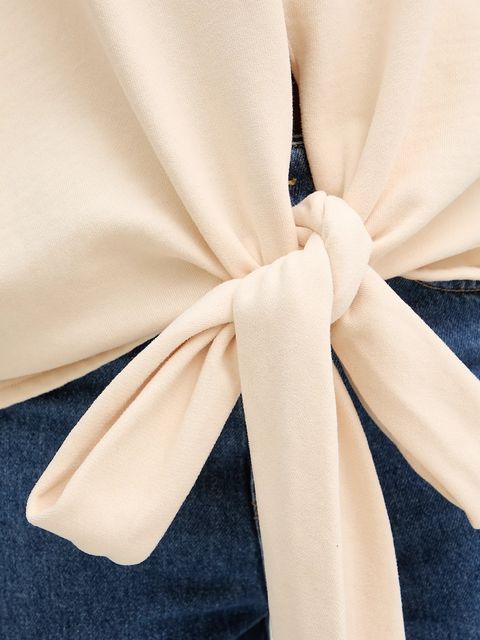 BOSS Orange bluza bawełniana C Ewani damska kolor beżowy gładka 50553456