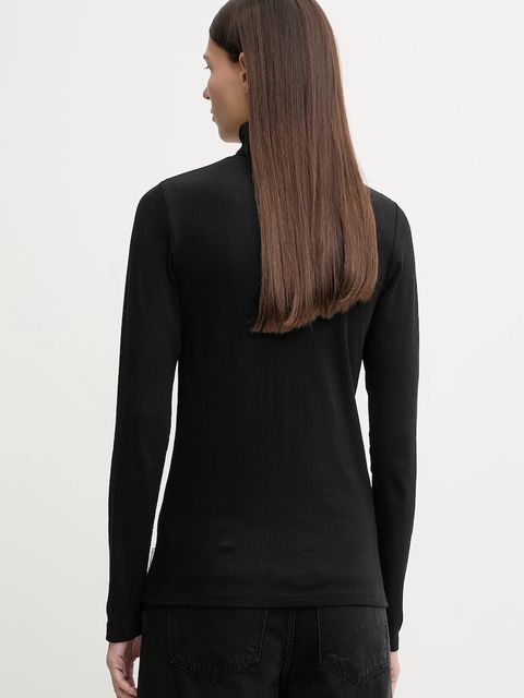 Marc O'Polo longsleeve kolor czarny z golfem 5000007490 - zdjęcie produktu nr 2