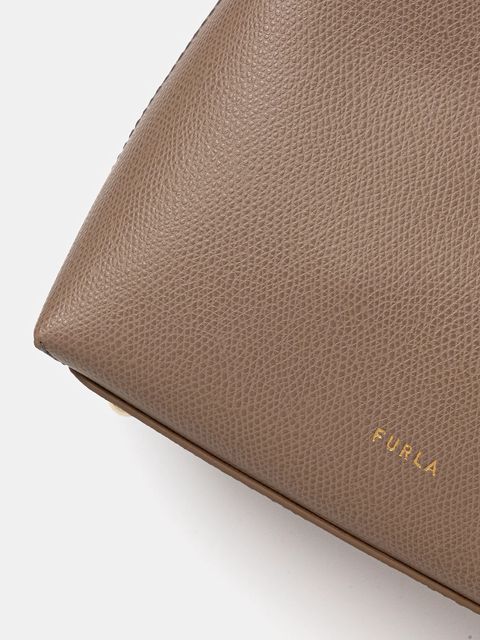 Furla torebka skórzana kolor beżowy WE00876 ARE000 1257S - zdjęcie produktu nr 2