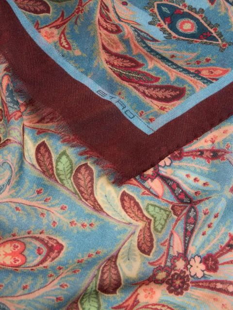 ETRO paisley-print scarf - Red