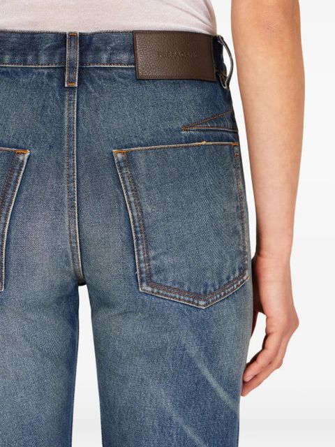 Ferragamo five pocket straight jeans - Blue
