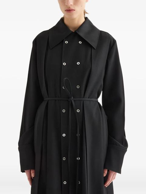 Jil Sander double-breasted coat - Black - zdjęcie produktu nr 2