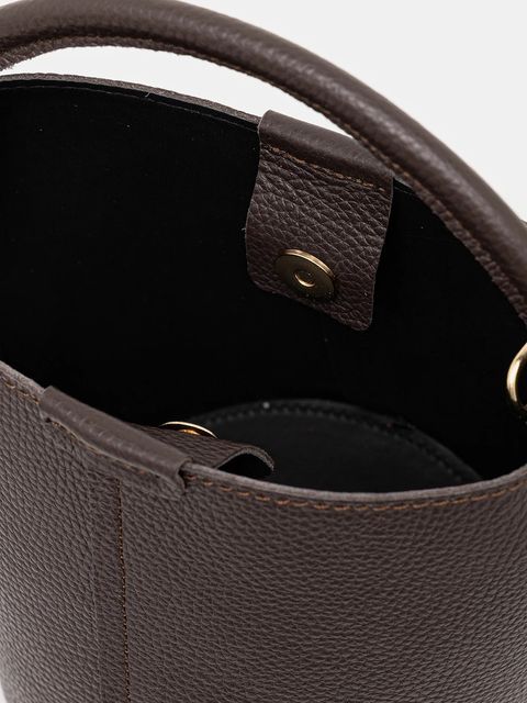 Answear.LAB torebka skórzana kolor brązowy