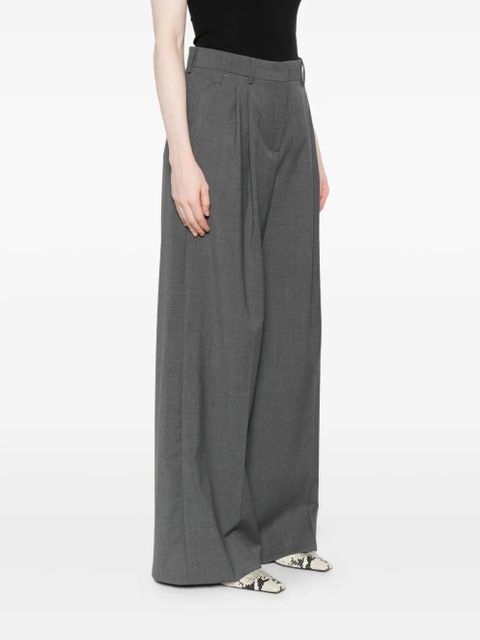 Weekend Max Mara pleated wide-leg trousers - Grey