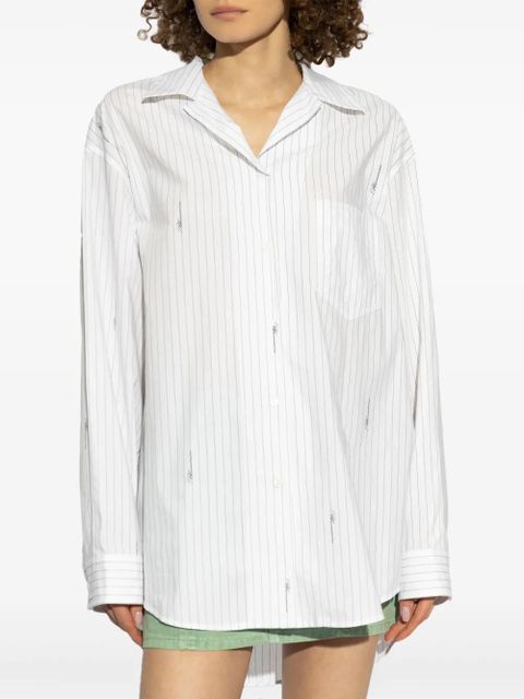 Blumarine striped shirt - White