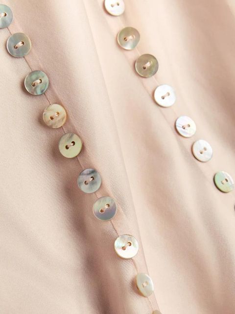 STAUD Greta button-embellished sleeveless maxi dress - Neutrals - zdjęcie produktu nr 2