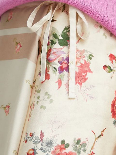 Weekend Max Mara spódnica jedwabna kolor beżowy midi prosta 2515101012600