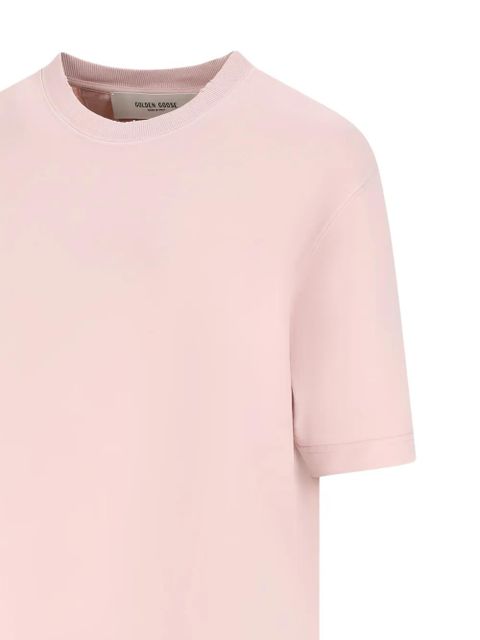 Golden Goose logo cotton T-shirt - Pink