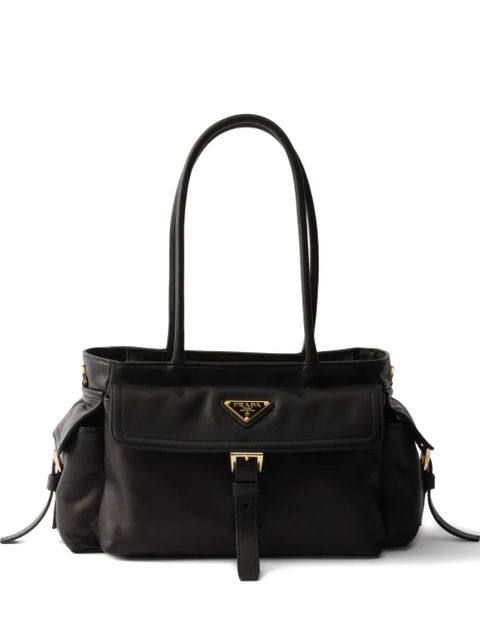 Prada medium Explore leather tote bag - Black - zdjęcie produktu nr 1