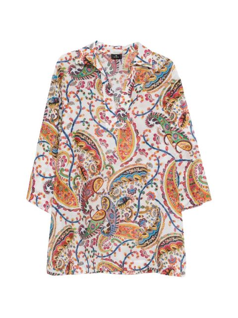 ETRO paisley V-neck blouses - White - zdjęcie produktu nr 1