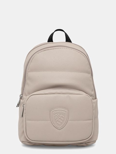 Blauer plecak damski kolor beżowy mały gładki POLLY02 - zdjęcie produktu nr 1