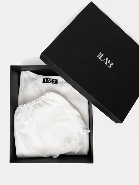 Answear.LAB piżama bawełniana kolor beżowy bawełniana