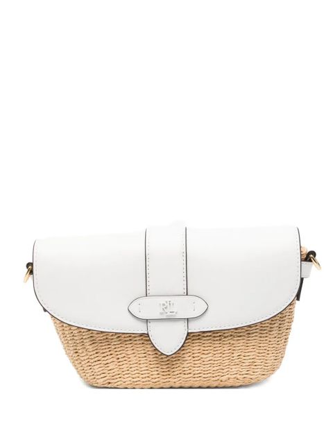 Lauren Ralph Lauren small Lynden logo-plaque shoulder bag - White - zdjęcie produktu nr 1