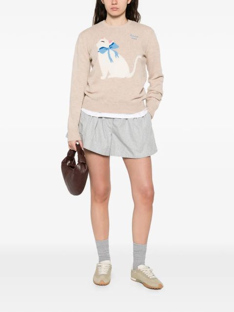 MC2 Saint Barth New Queen cat-detail sweater - Neutrals - zdjęcie produktu nr 2