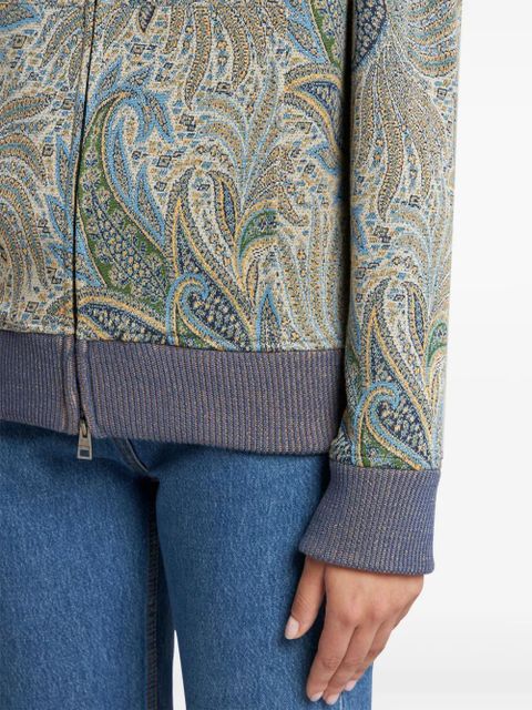ETRO paisley-print hoodie - Blue